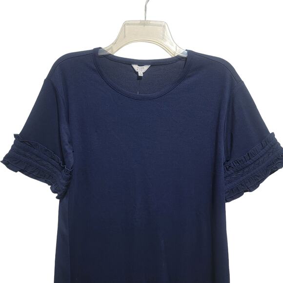 Crown & Ivy Womens Blue Shift Dress NWT Small - Picture 2 of 7